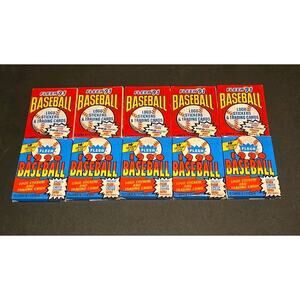 Lot Of 10 Baseball Card Packs Fleer 90/91 Lot Of 145 Cards